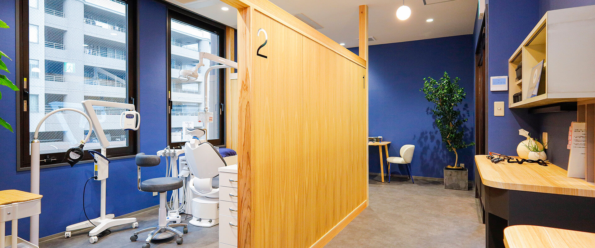 熊本中央ともこ歯科の診察室